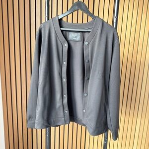 BYLT Black Snap-Button Cardigan